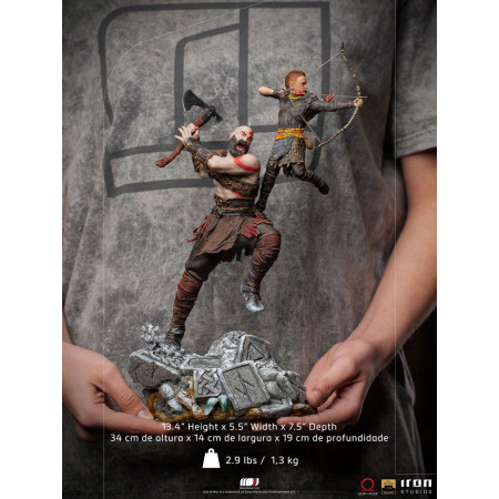 God of War BDS Art Scale socha 1/10 Kratos & Atreus 34 cm